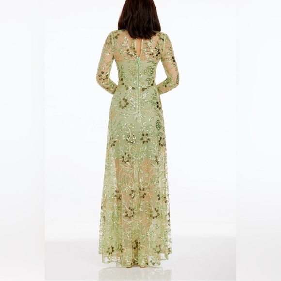 Dress The Population Ava Dress in Sage Multi - Size XS - Picture 3 of 9